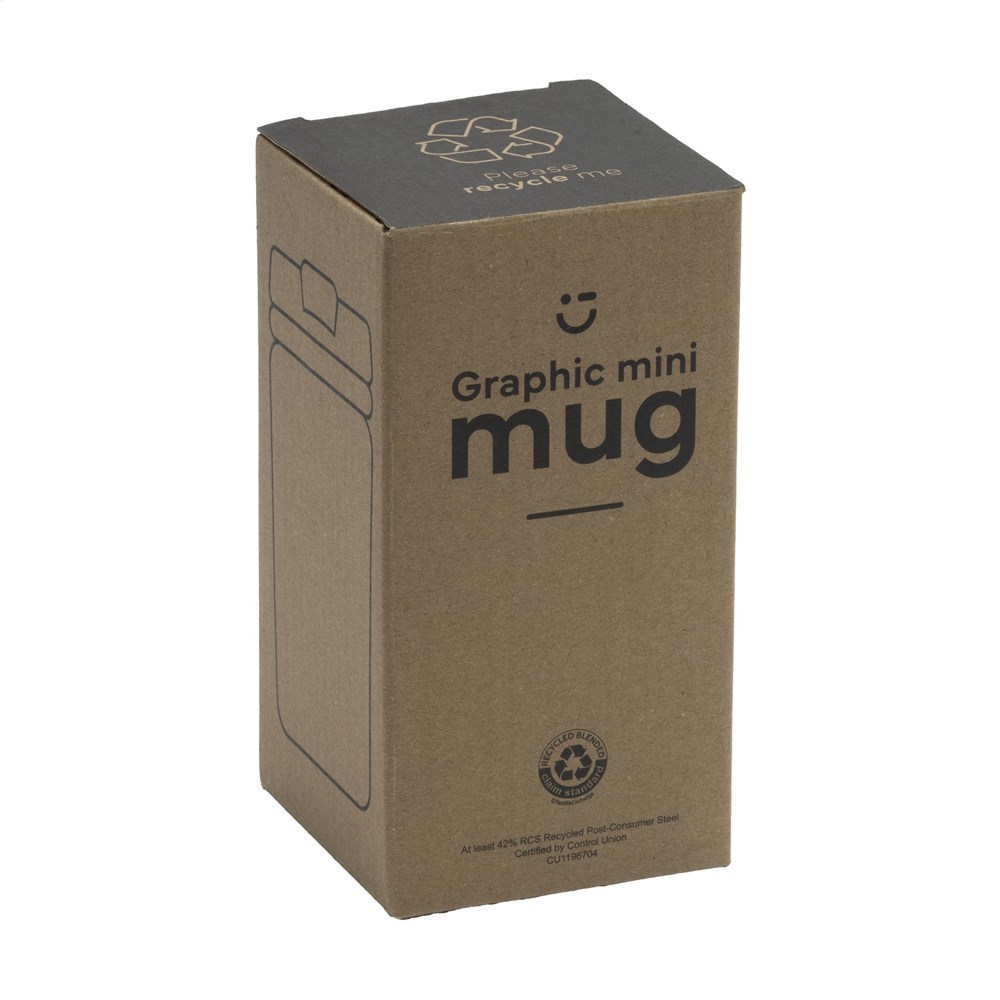 Graphic Mini Mug RCS Recycled Steel 250 ml Thermobecher