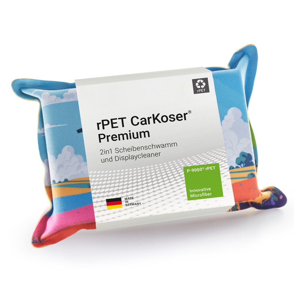 rPET CarKoser® 2in1 Premium Scheibenschwamm, All-Inclusive-Paket