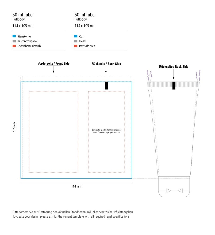 Hände-Desinfektionsgel (DIN EN 1500), 50 ml Tube